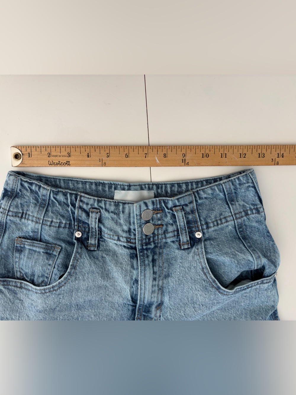 Habitual Emmette High Rise Wide Leg Medium Wash Jeans Size 4/27 - Picture 14 of 15